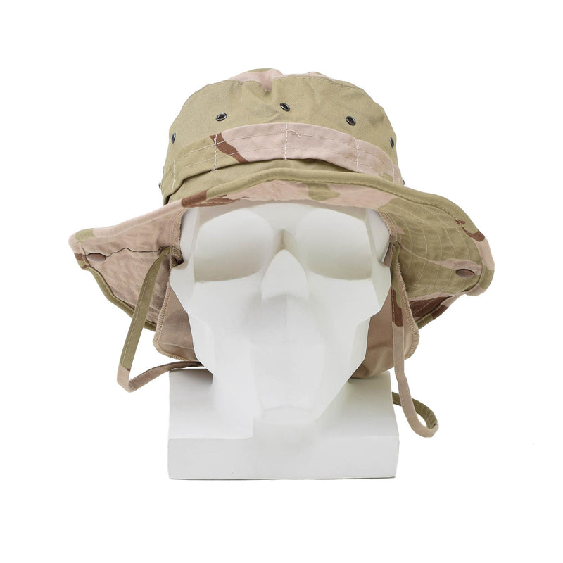 Original holandés Militar Military Boonie Hat DPM Desert Camo Wide Brim Summer Hat Nuevo
