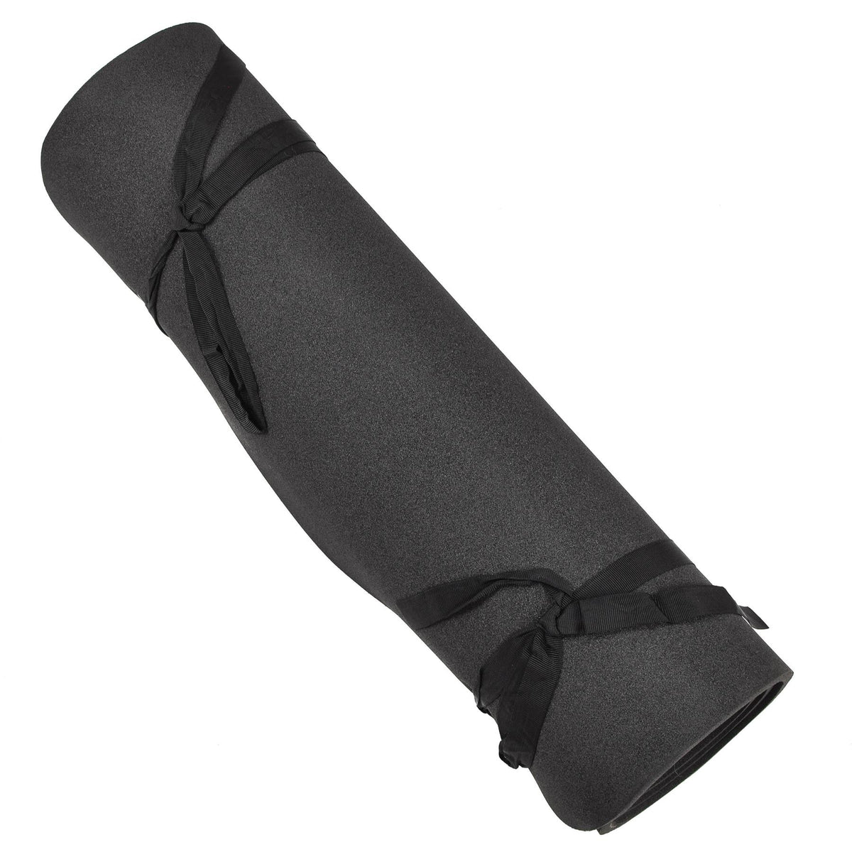 Colchoneta para dormir de espuma militar alemana original, enrollable, para acampar, senderismo, gris, negro