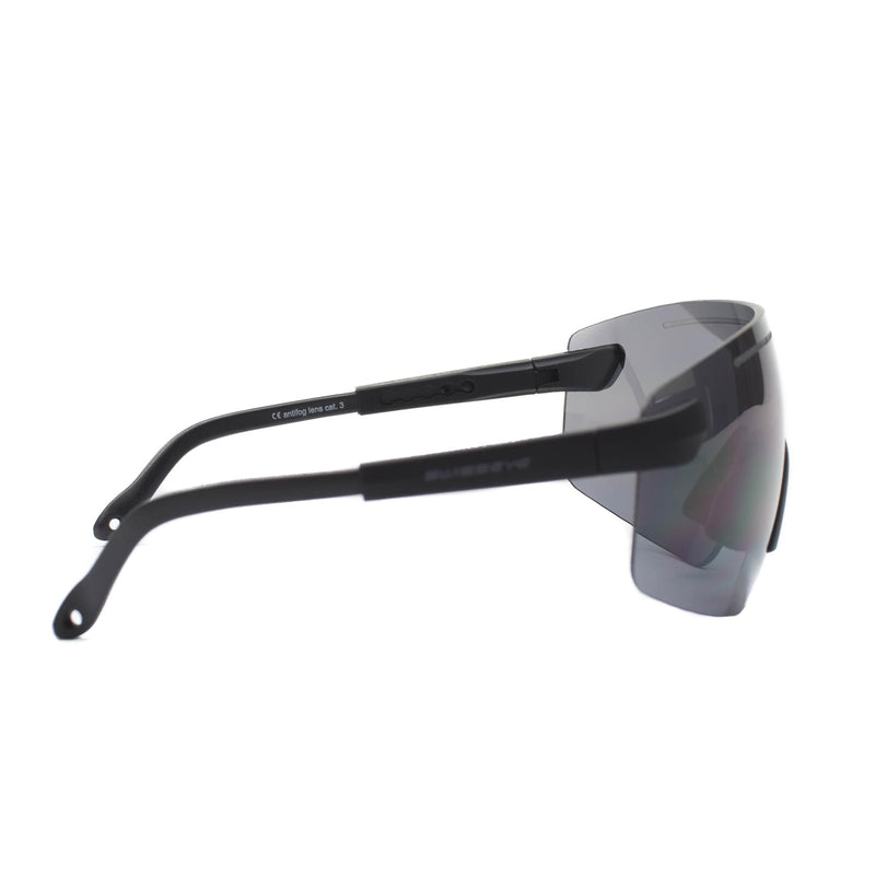 Gafas de protección de oculares suizos con ojo de ojo anchos lentes negros uv400 gafas