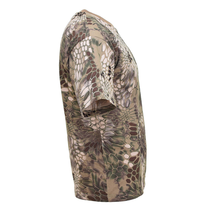 MFH Brand Camiseta militar de EE. UU. Camina corta de manga corta Snake FG CAMO BASE BASE