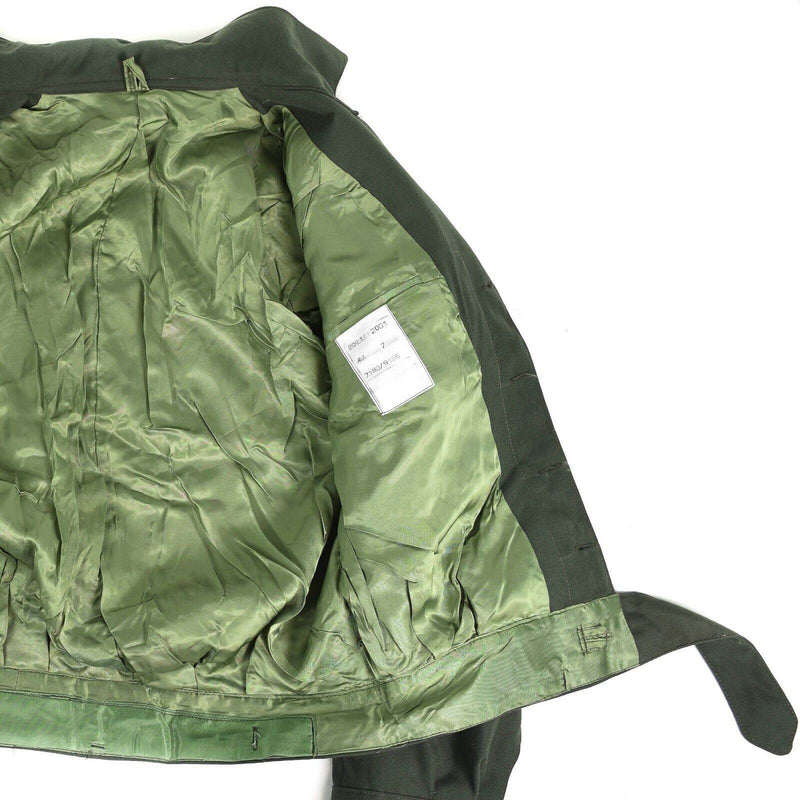 Field del ejército griego original chaqueta ike gabardine lana blaze grecé militar nuevo