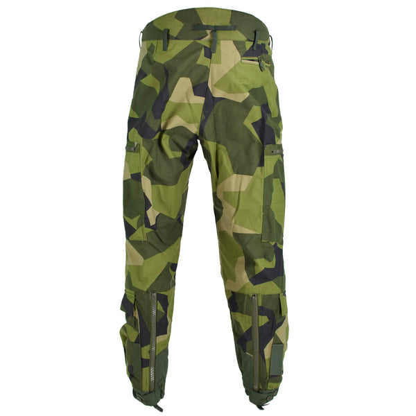 Pantalones de petrolero térmicos suecos originales M90 Splinter Camuflage BDU Pantalones Nuevos