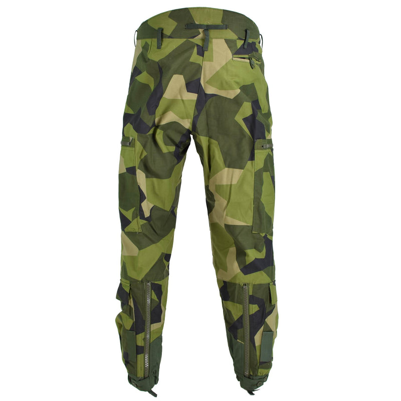 Pantalones de petrolero térmicos suecos originales M90 Splinter Camuflage BDU Pantalones Nuevos