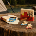Mil-Tec Cowboy Matches Strike Anywhere Diseño 100 piezas Encendedor de fuego para camping