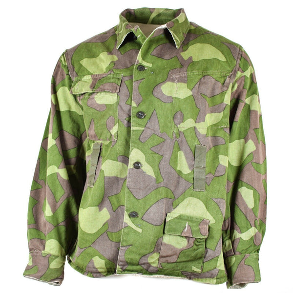 Uniforme de camuflaje del ejército finlandés original M-62 Chaqueta de traje reversible Tamaños grandes