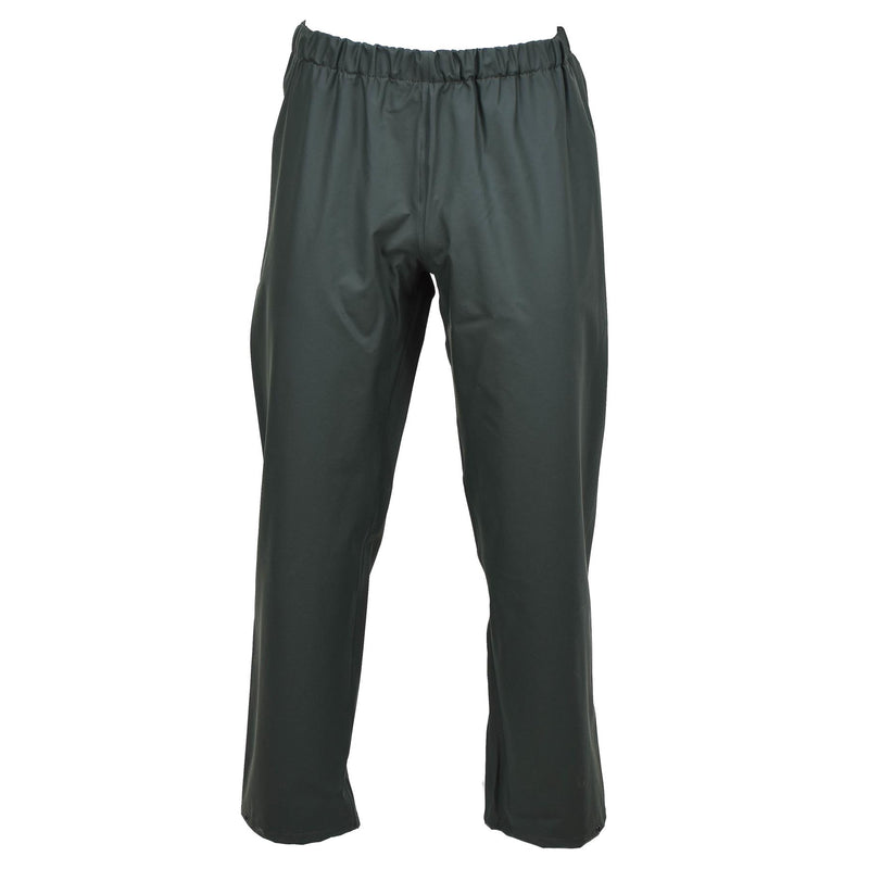 Pantalones de clima húmedo militar genuino belga Pantalones de oliva al aire libre NUEVO