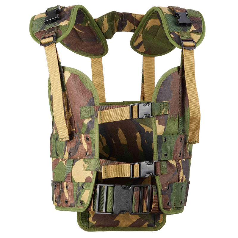 Chaleco militar holandés holandés táctico bosque de camuflaje de camuflaje de tropas equipos