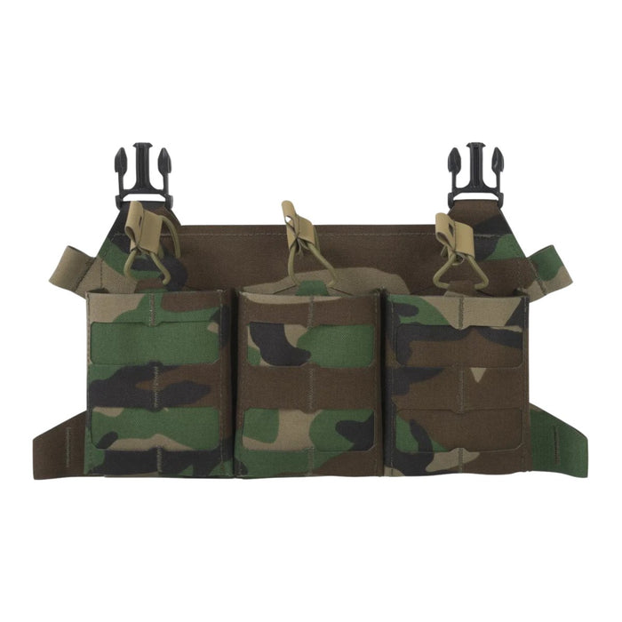Estuche para cargador con solapa triple 308 esqueletizado de acción directa Woodland Camo - GoMilitar