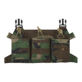 Estuche para cargador con solapa triple 308 esqueletizado de acción directa Woodland Camo