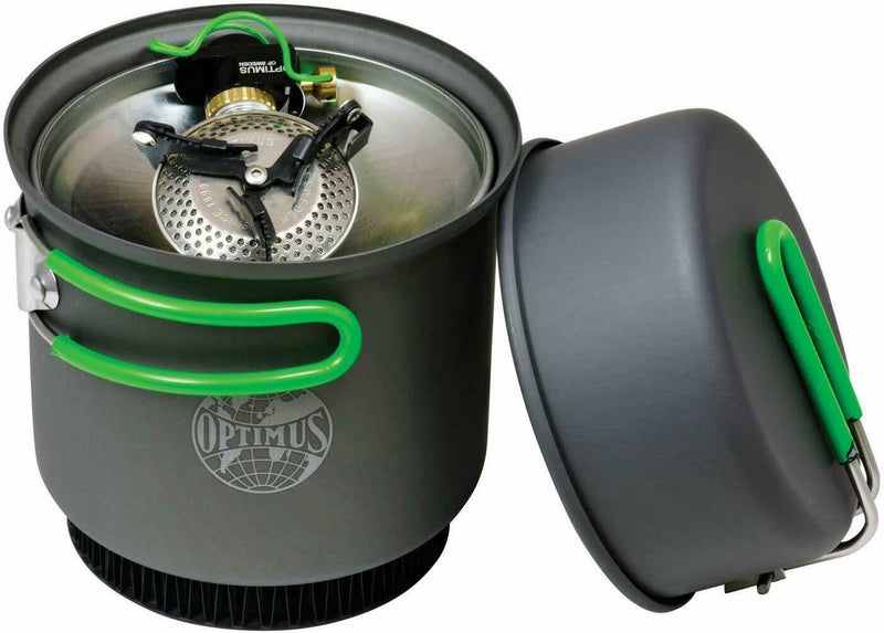 Optimus Crux Weekender He Cook System Stufing Camping Senderismo de senderismo Burner de quemadores