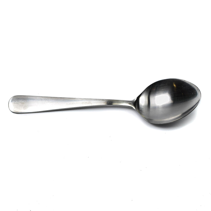 Genuina cuchara de sopa de acero inoxidable del ejército sueco 1 pieza excedente militar nuevo