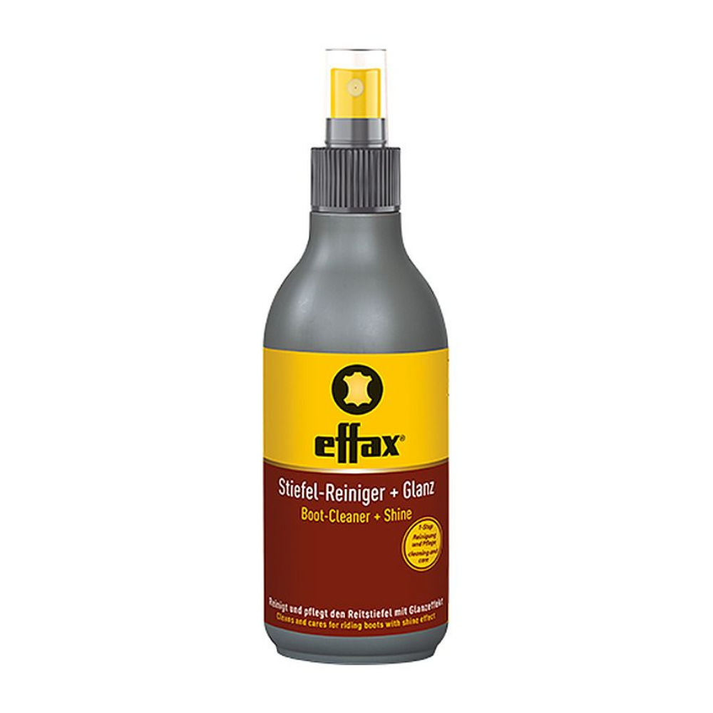 Effax Boot Cleaner + Shine Spray Cuidado de botas de montar de cuero liso 250ml