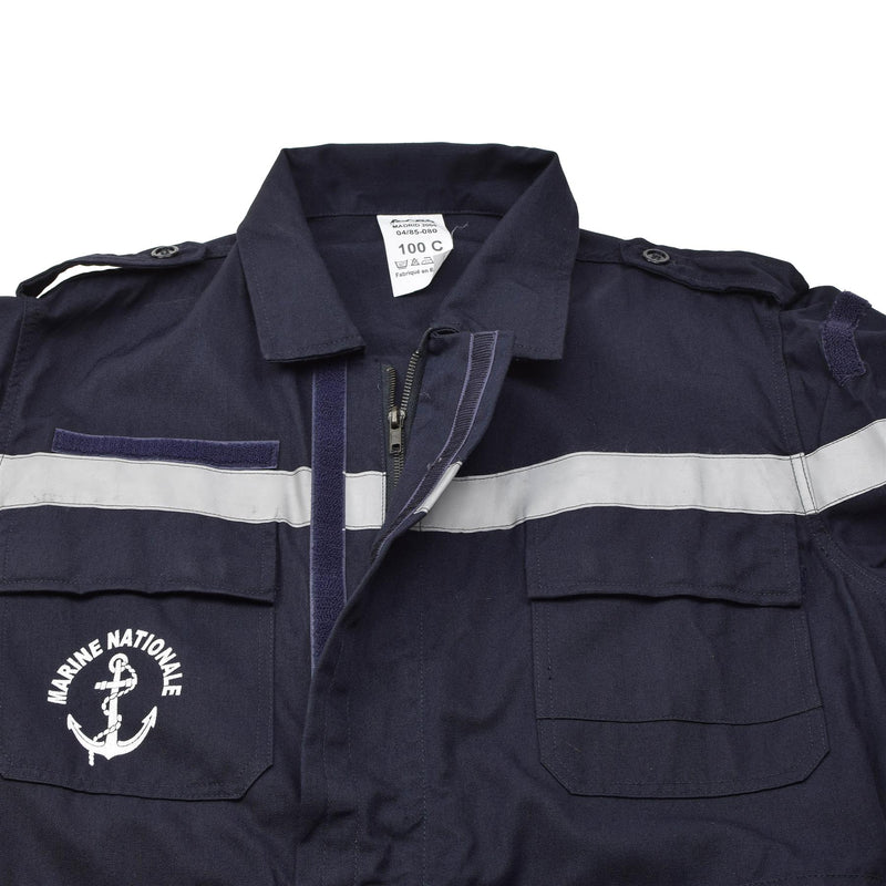 Genuino azul marino francés cubierta de marina termostable mono sólido azul oscuro nuevo