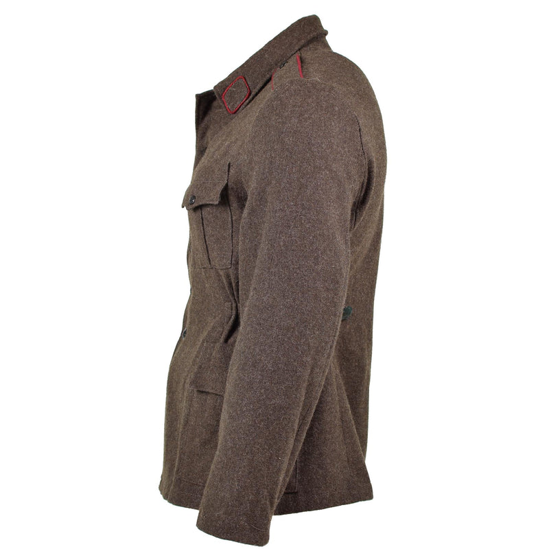 Genuina chaqueta del ejército búlgaro lana de lana militar uniforme uniforme gris gris