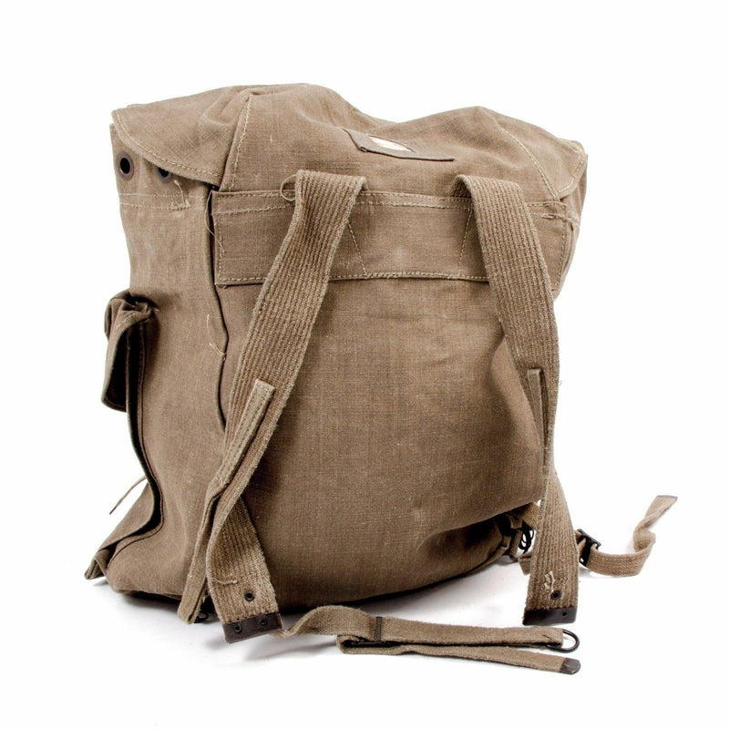 Original del ejército italiano Vintage Rucksack Mountain Big Canvas Bag XL Tamaño