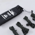 TAC MAVEN Tent Tarp Guyline Set 7 tensores de poliéster central negro