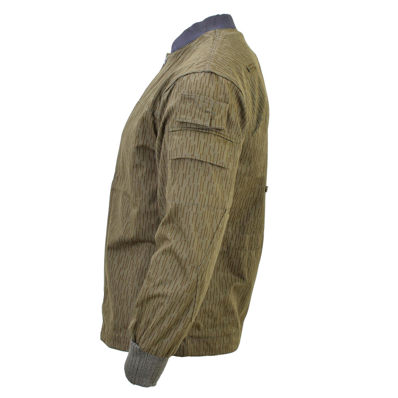 Original alemán militar NVA Strichtarn Jacket de camuflaje de camuflaje Vintage Combate Uniforme de campo