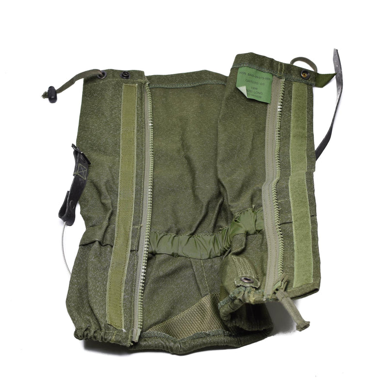 Gaiters del ejército británico genuino lienzo Od oliva excedente militar Combat nuevo