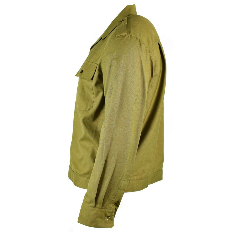 Genuina camisa del ejército húngaro Oficial de color caqui manga larga militar nueva