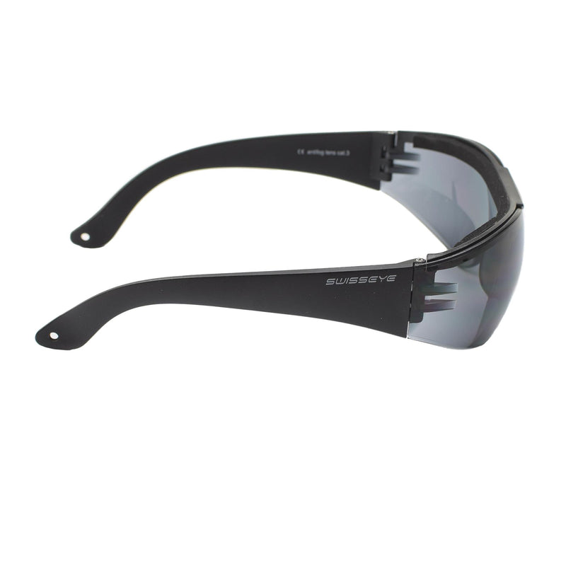 Gafas de seguridad de ojo suizo lentes de color de humo anti-fog gafas anti-scratch