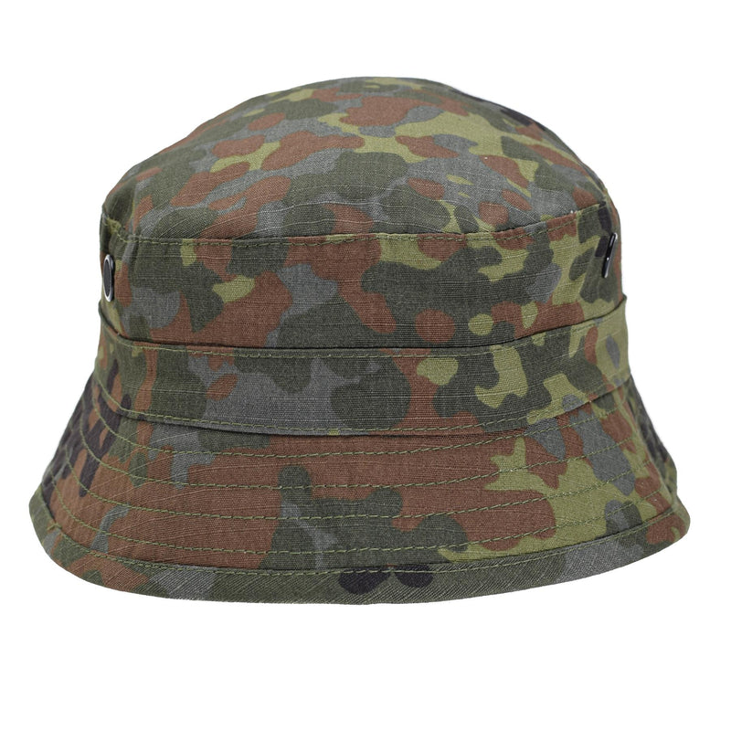 Tacgear Brand estilo alemán estilo Boonie Hat Flecktran CAMO RIPSTOP BUCKET Sombrero