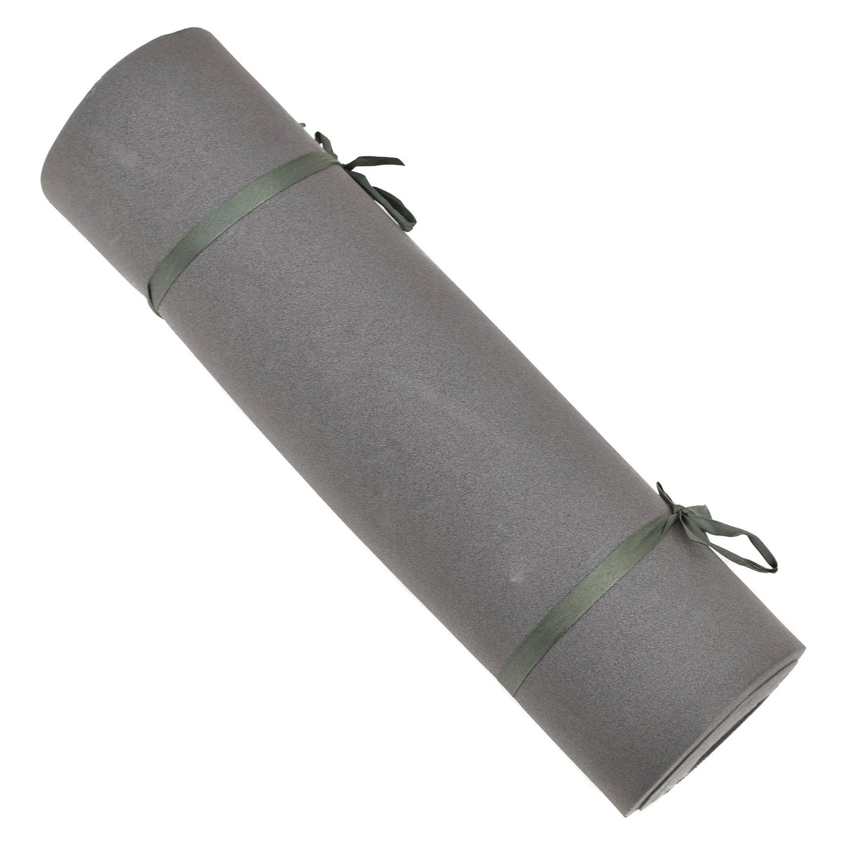 Colchoneta para dormir de espuma militar alemana original, enrollable, para acampar, senderismo, gris, negro