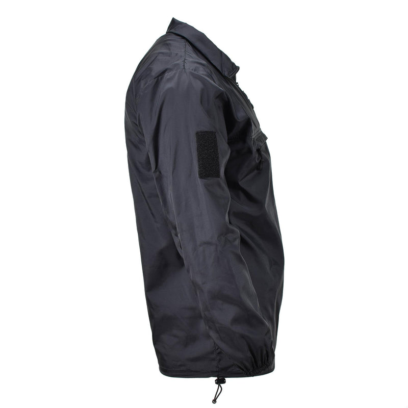 Camisa de viento de la marca Tacgear Camping Black Camping senderismo al aire libre Ripstop Smock