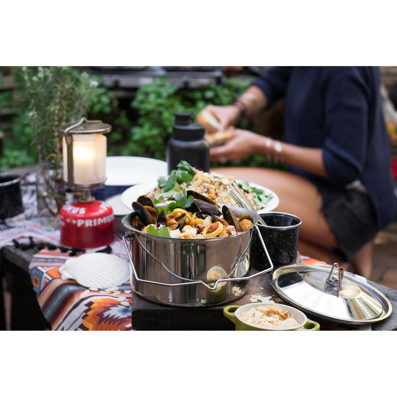 Primus Campfire Cooking Pot de acero inoxidable 3L Camping Senderismo Cocina al aire libre
