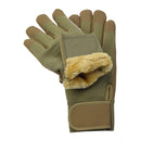 Guantes tácticos militares daneses originales invierno polialgodón aislado marrón arena