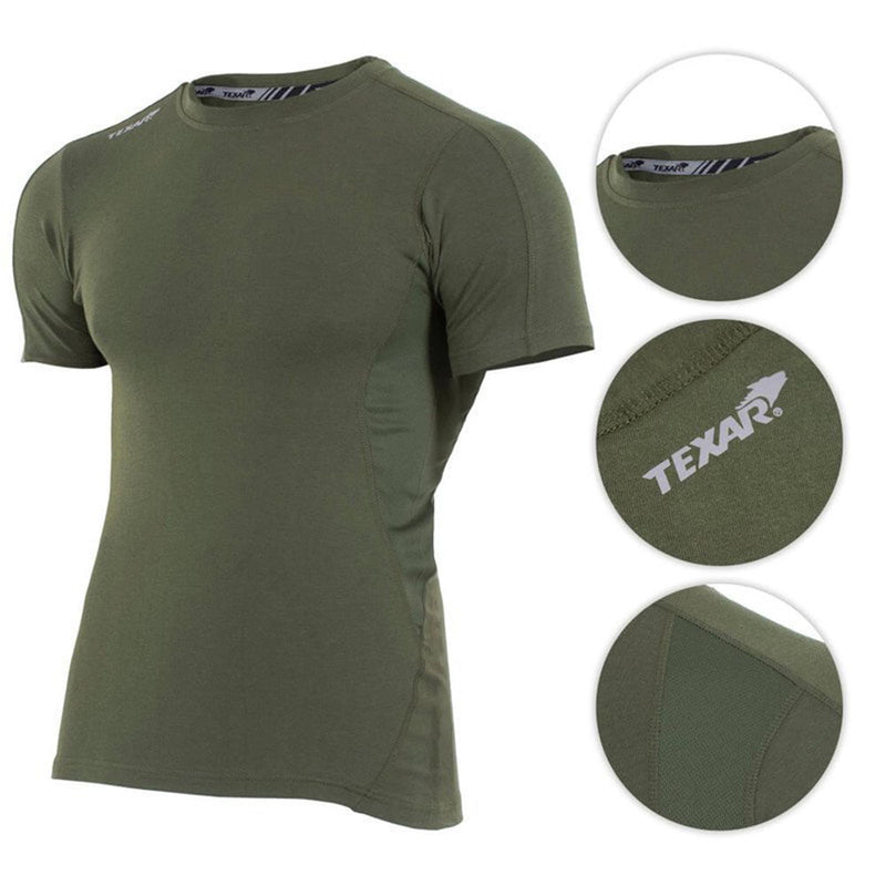 Capa de uso militar de Texar Capa de manga corta Tropas tácticas para camisetas