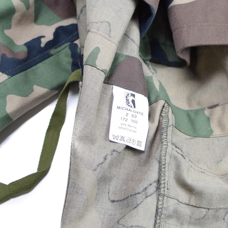 Chaqueta de campo del ejército vintage eslovaca M97 CAMO Combate Military Parka Nuevo