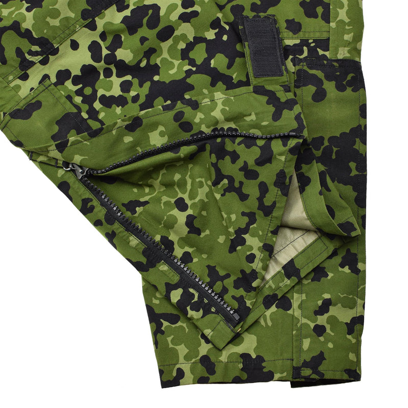 Pantalones de lluvia del ejército danés original CAMO M84 Táctico impermeable Combate Combate NUEVO