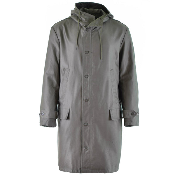 Genuino ejército alemán parka oliva excedente militar abrigo largo OD vintage nuevo