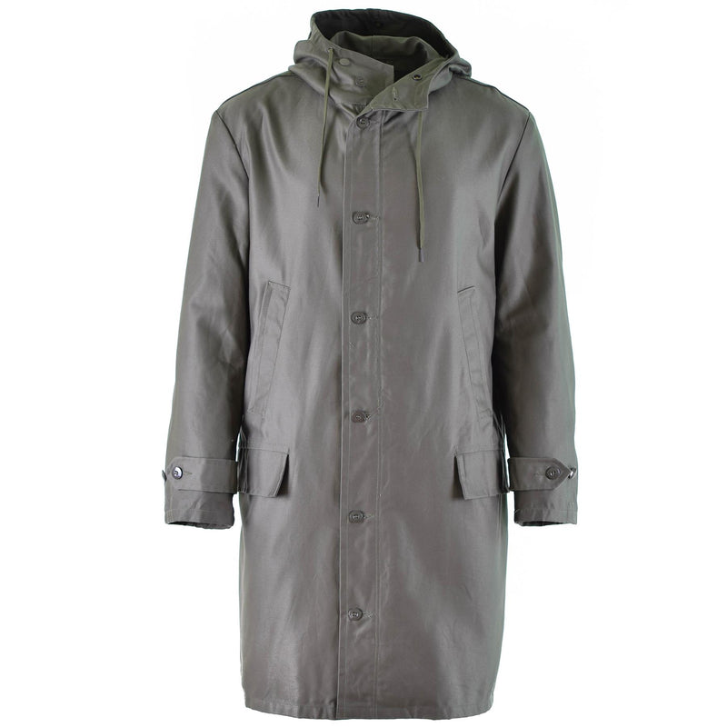 Genuino ejército alemán parka oliva excedente militar abrigo largo OD vintage nuevo