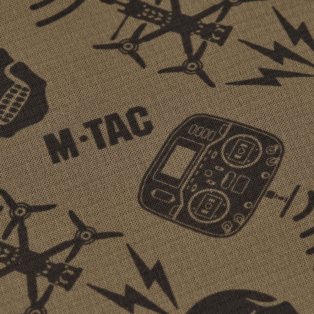 M-TAC Micropolar para el cuello Patrón de drones Bufanda táctica para exteriores Bronceado