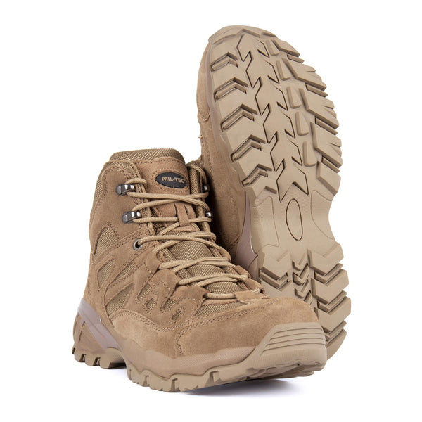 Botas de escuadrón de Mil-Tec Botas al aire libre Trekking Combat Combat Cotwear Coyote