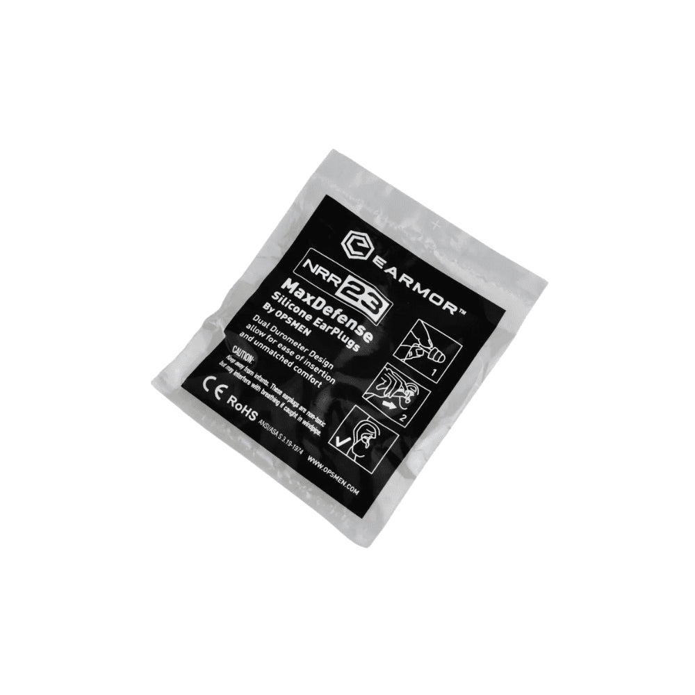 EARMOR M03 MaxDefense Tapones Oídos Silicona Reutilizables NRR 23dB Verde