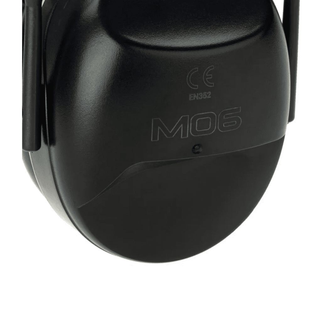 EARMOR M06A Protector Auditivo Pasivo 24dB NRR Seguridad en el Trabajo Exterior Negro