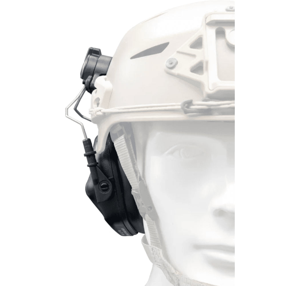 EARMOR M12 EXFIL Adaptador de riel para casco Soporte protector auditivo Negro