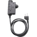 Earmor M51-MID PTT Adaptador Midland Radio Auriculares con cable Equipo táctico Negro