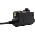 Earmor M51-MID PTT Adaptador Midland Radio Auriculares con cable Equipo táctico Negro
