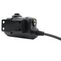 Earmor M52-KEN PTT Adaptador Kenwood Baofeng Radio Auriculares Tácticos Negro