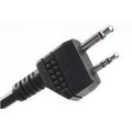 Earmor M52 PTT Adaptador Midland Cable de auriculares tácticos con cable de 2 pines Negro