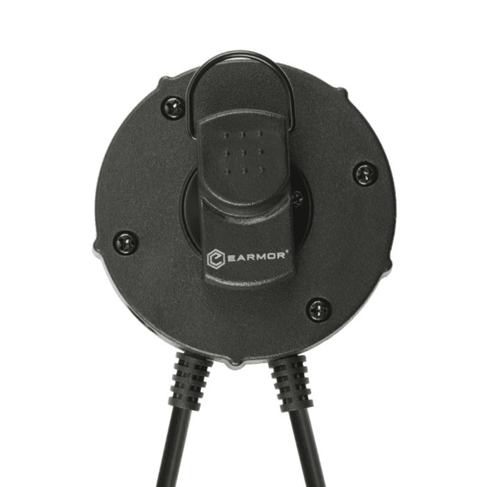 Adaptador EARMOR M55 PTT Kenwood Baofeng Adaptador de auriculares de radio de 2 pines Negro