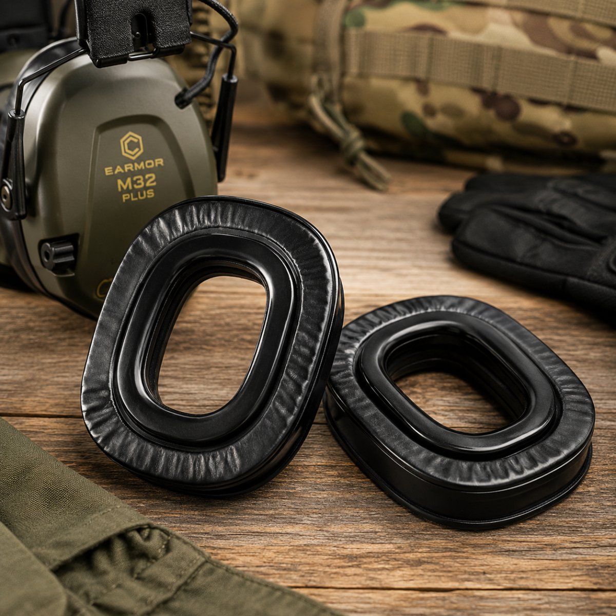 EARMOR S33B Almohadillas de gel de silicona de repuesto para auriculares M31 M32 Plus, color negro