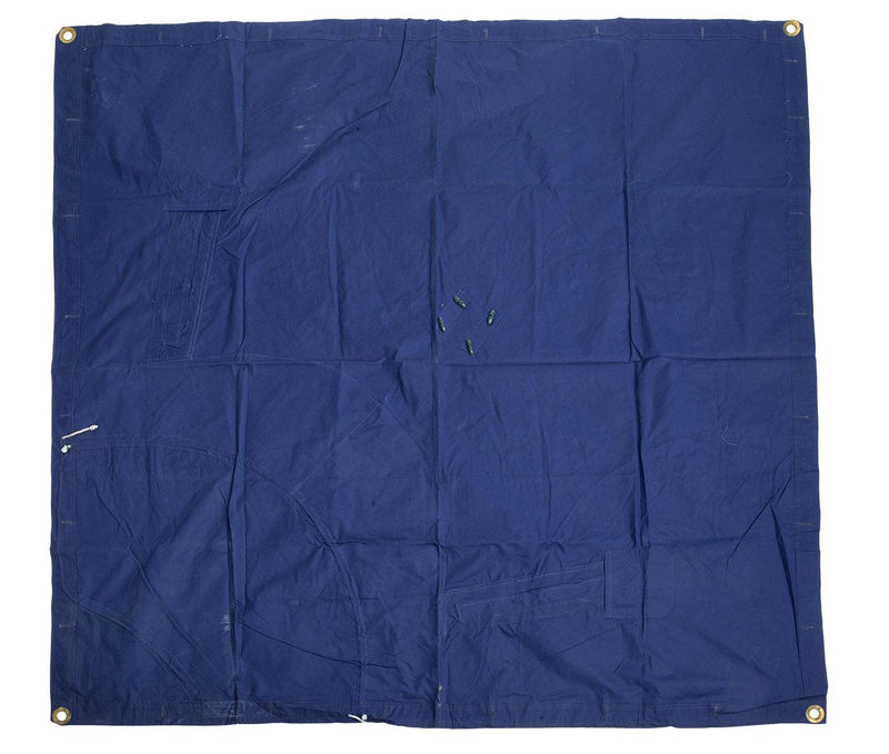 Tapa militar rumana original lona azul impermeable 1.80x1.80cm excedente