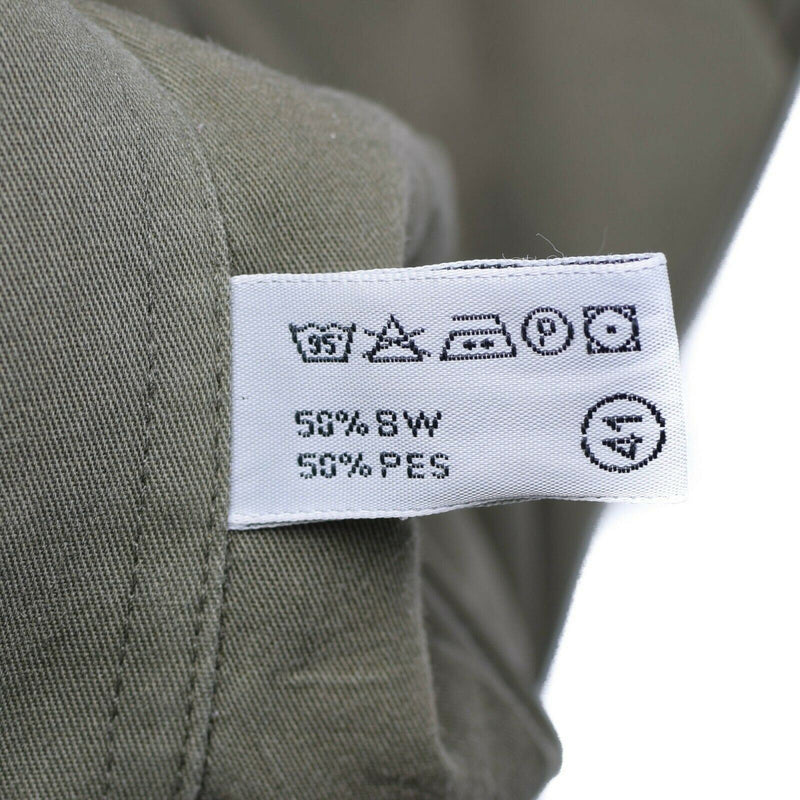 Genuina camisa del ejército austriaco M65 O.D Combate Militar de manga corta Olive Bdu