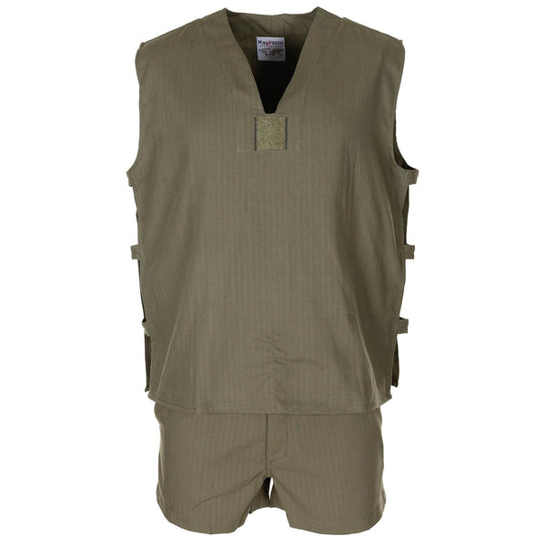 Camisa de oliva sin mangas de la jungla francesa original