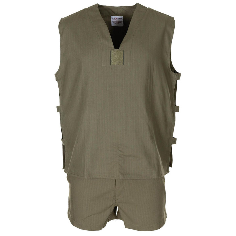 Camisa de oliva sin mangas de la jungla francesa original