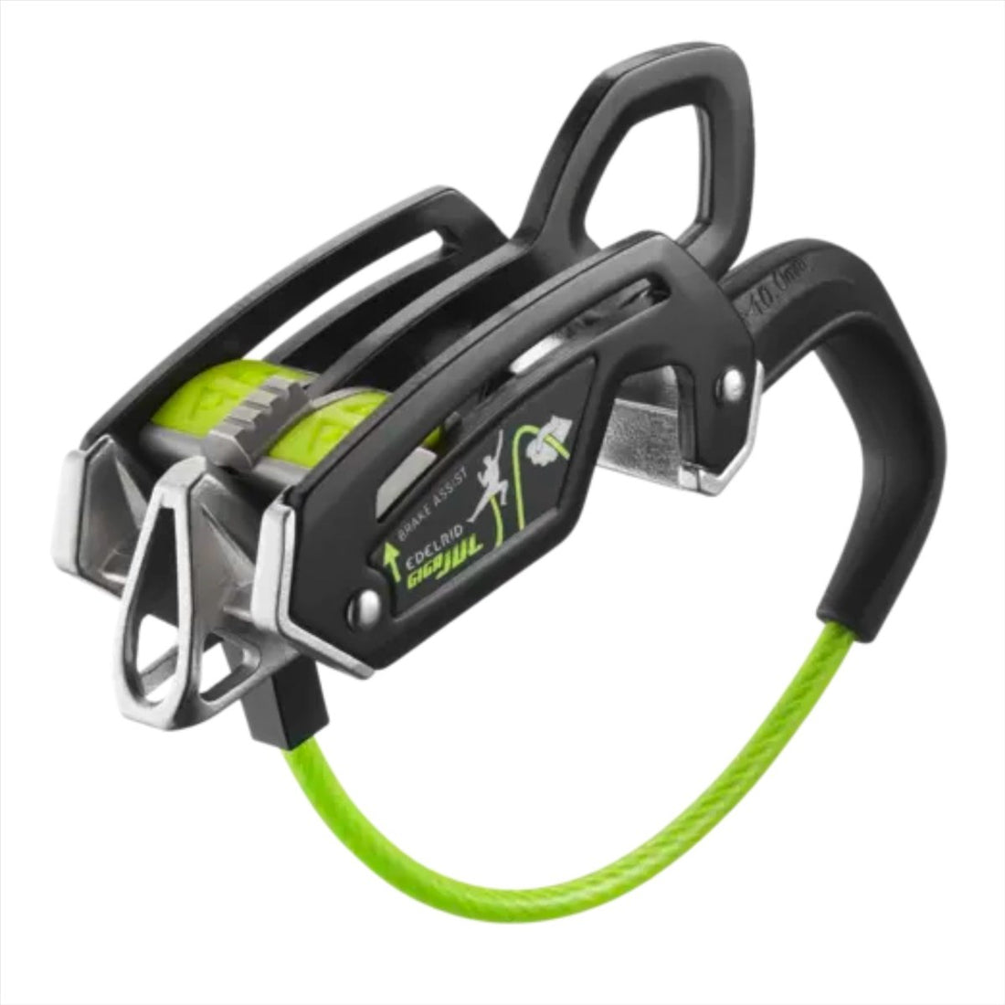 Dispositivo de aseguramiento Edelrid GIGA JUL Modo 2 en 1 Compatibilidad con cuerda de 8,5-10,5 mm